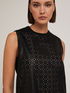 Coated fabric openwork sheath dress image number 3