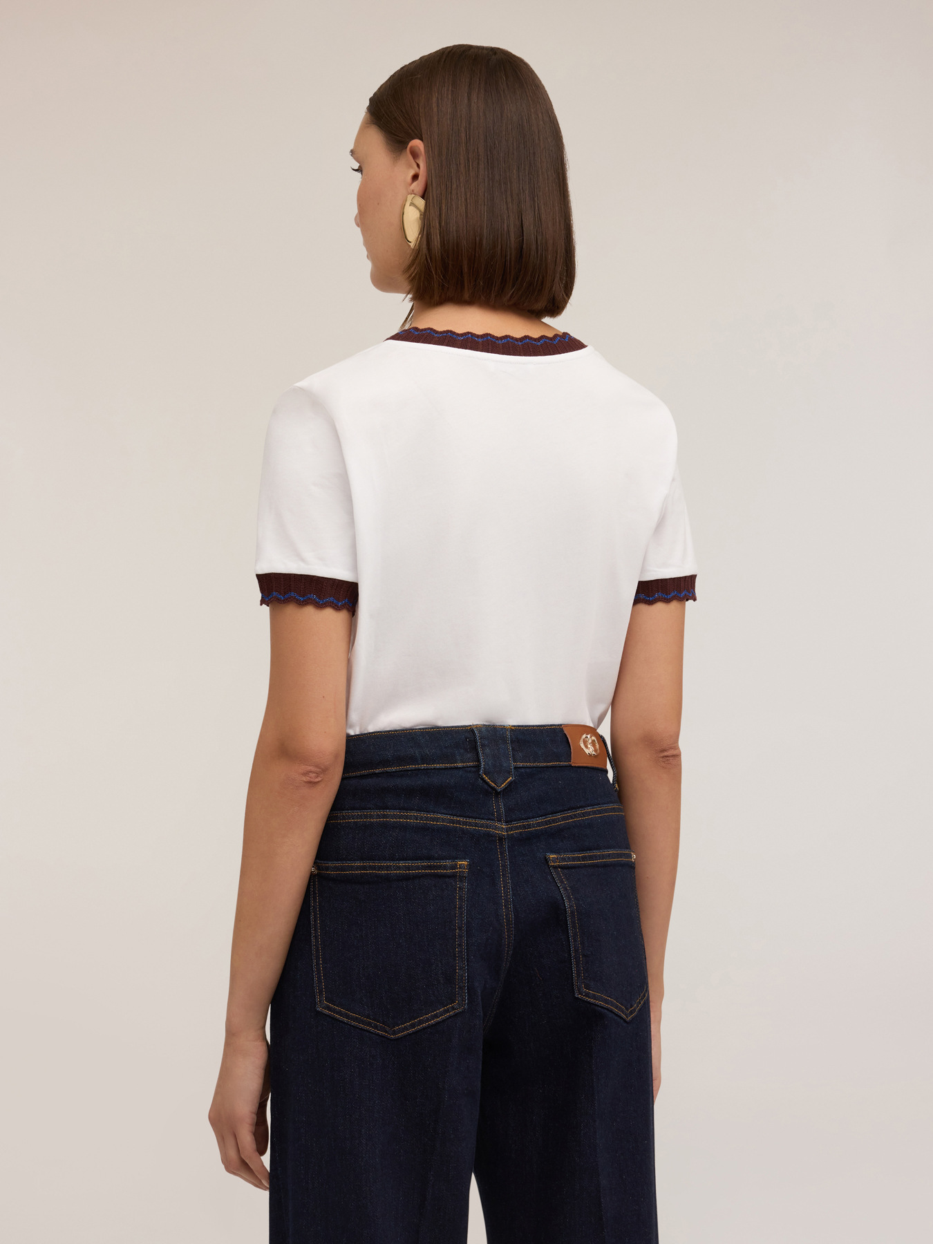 T-Shirt mit Strickb&uuml;ndchen image number 1