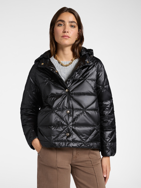 Lightweight quilted down jacket
