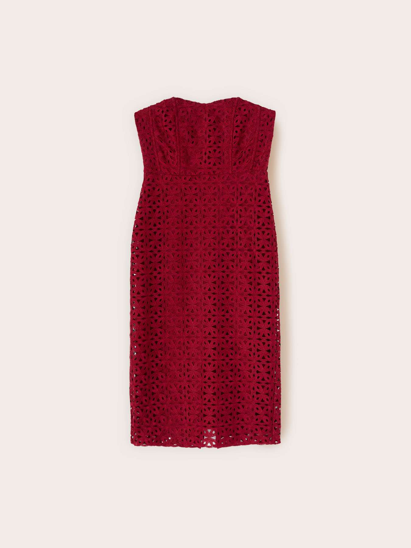 Rochie tip furou din dantelă macrameu image number 4
