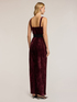 Long velvet jumpsuit image number 1
