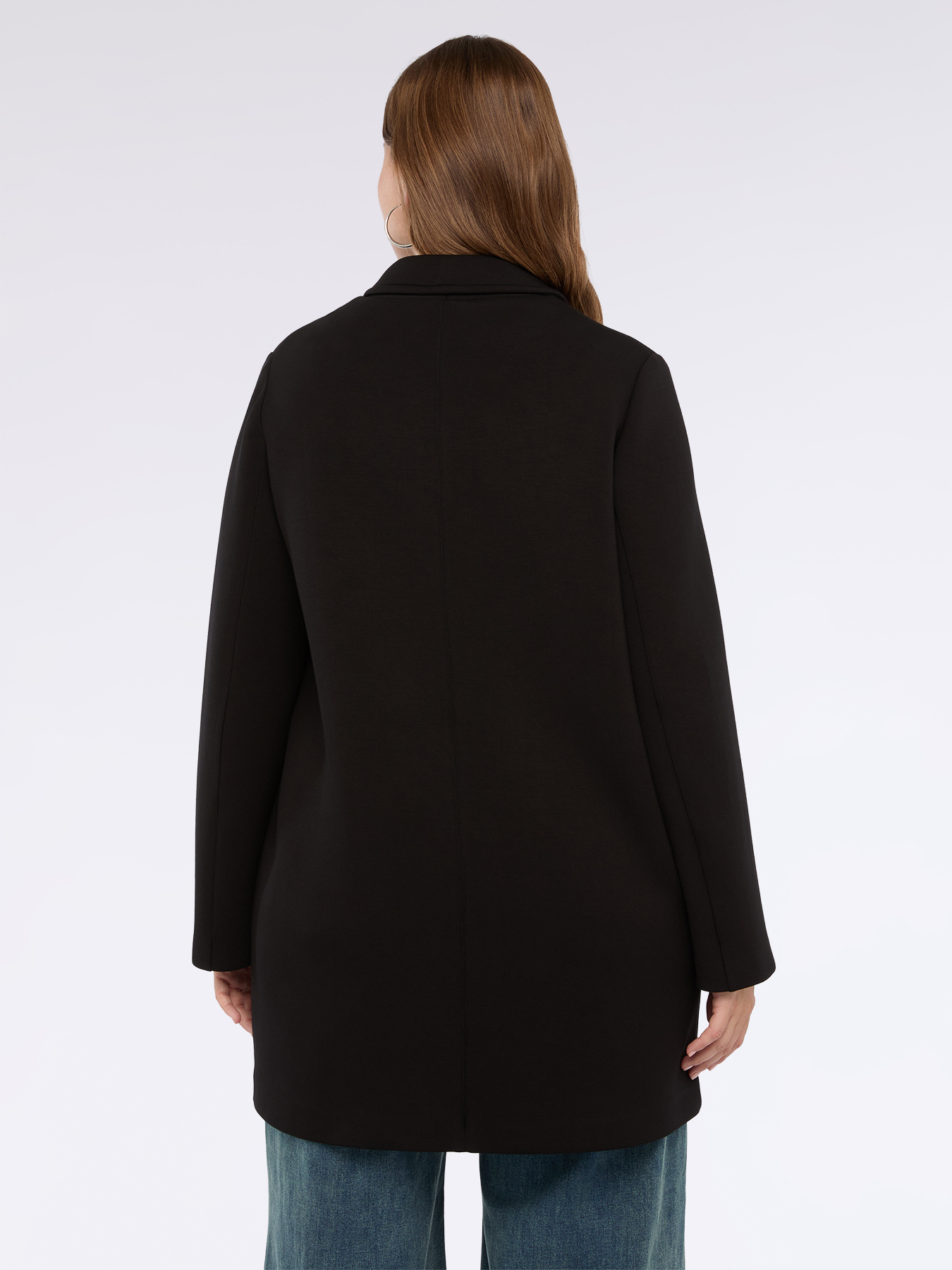 Manteau en néoprène à la ligne épurée image number 1