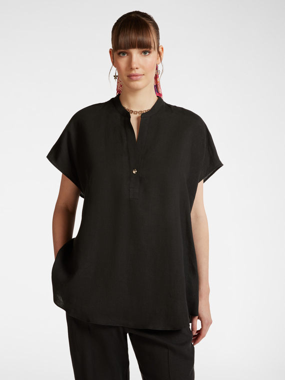 Linen kimono blouse