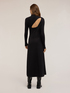 Midi knit dress with back cut-out image number 1