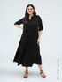 Langes Hemdblusenkleid aus Viskose image number 0