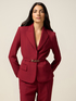 Blazer with jeweled belt image number 0