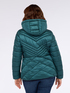 Gesteppte Daunenjacke mit Chevron-Muster und Kapuze image number 1
