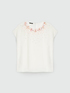 Blouse with ombré-effect embroidered neckline image number 4