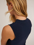 Knitted top with rib pattern image number 2