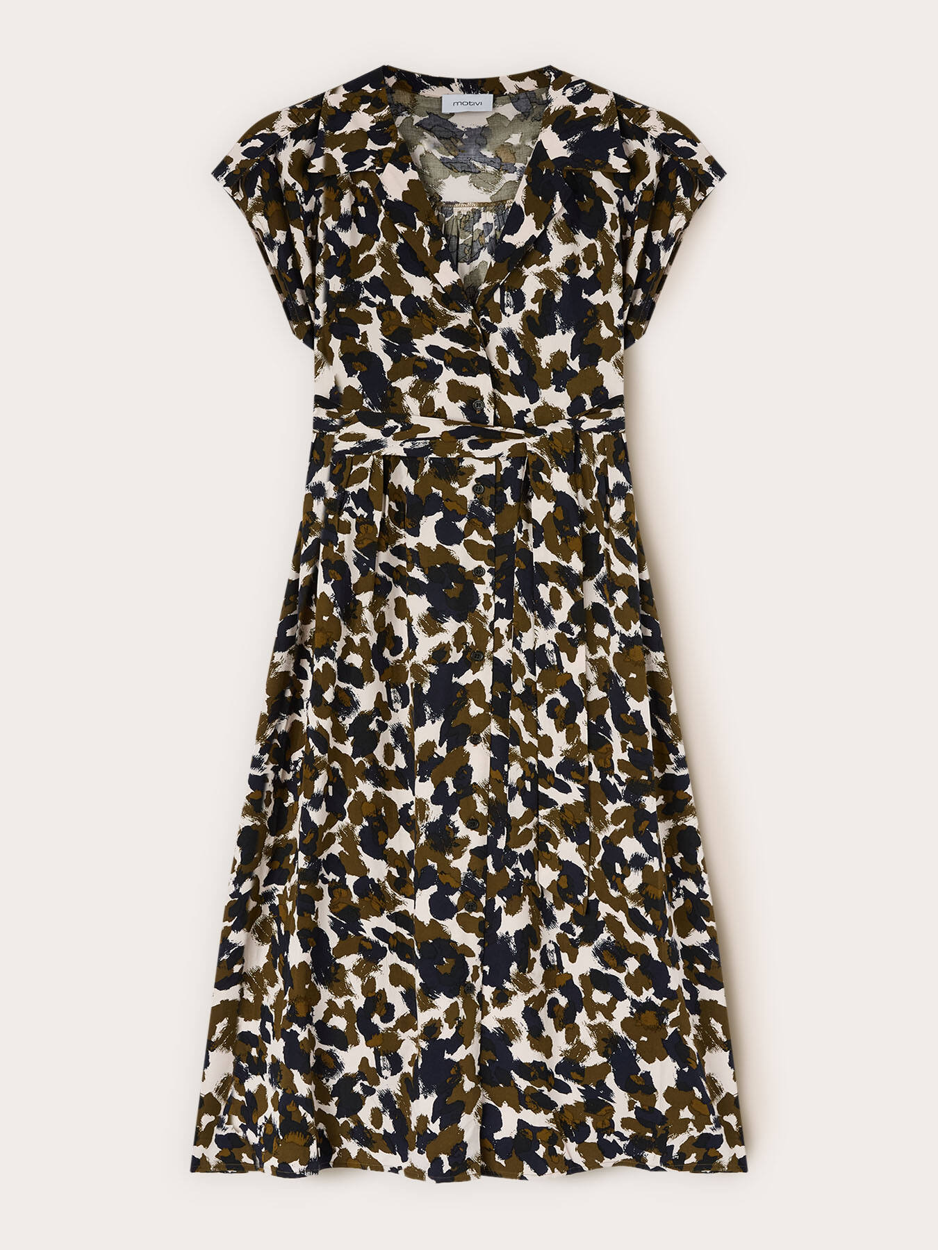 Rochie tip cămașă imprimată image number 4
