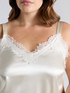 Top in raso con pizzo image number 3