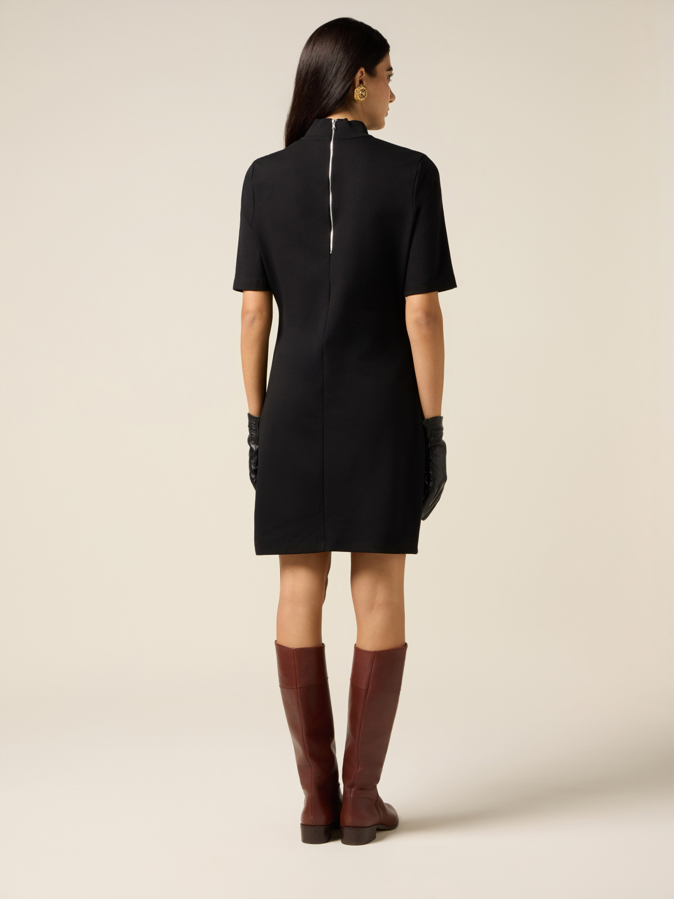 Vestito tubino con dettaglio foulard image number 1