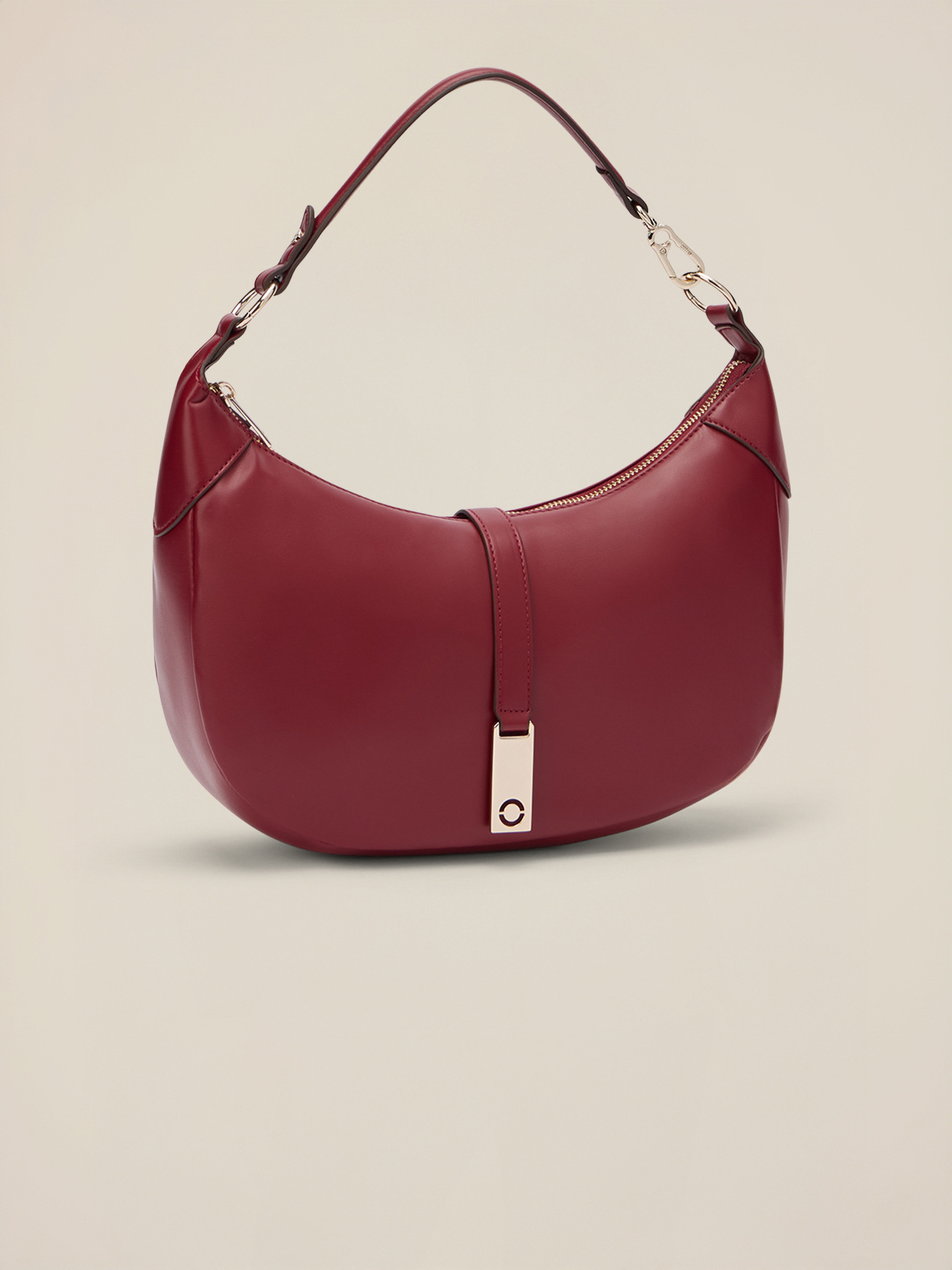 Tracolla con zip e ciondolo metallico image number 3