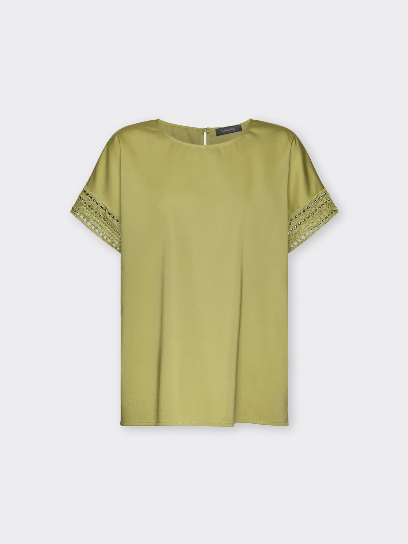 Bluse mit Spitzenr&auml;ndern image number 4