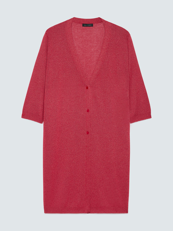 Langer Cardigan aus Viskosemischung