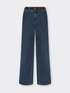 Jeans mit weitem Bein und seitlichen Profilen,  "Wanda" image number 4