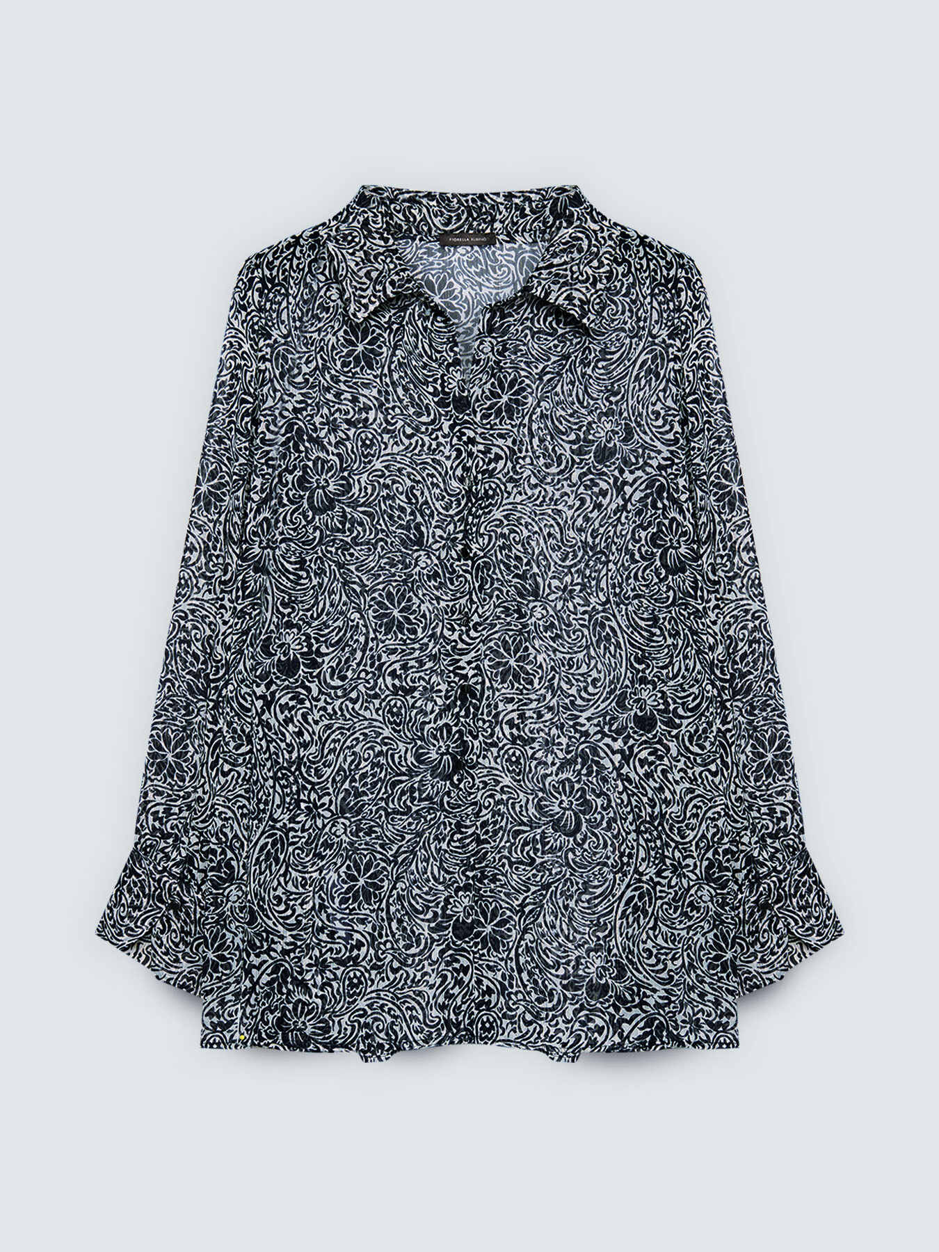 Camicia in creponne con stampa floreale image number 4