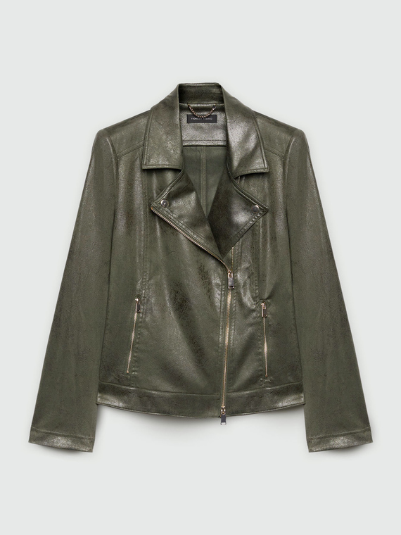 Used effect biker jacket