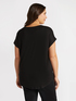 Bluse aus Satin und Jersey image number 1