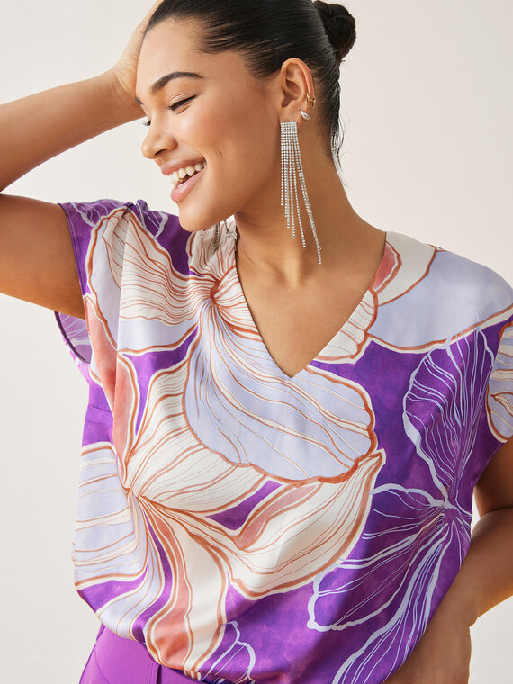 Bluse mit Blumenmuster