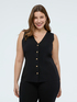 Long knit vest image number 0