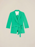 Double-breasted blazer with sash image number 3
