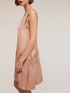 Embroidered viscose satin dress image number 3