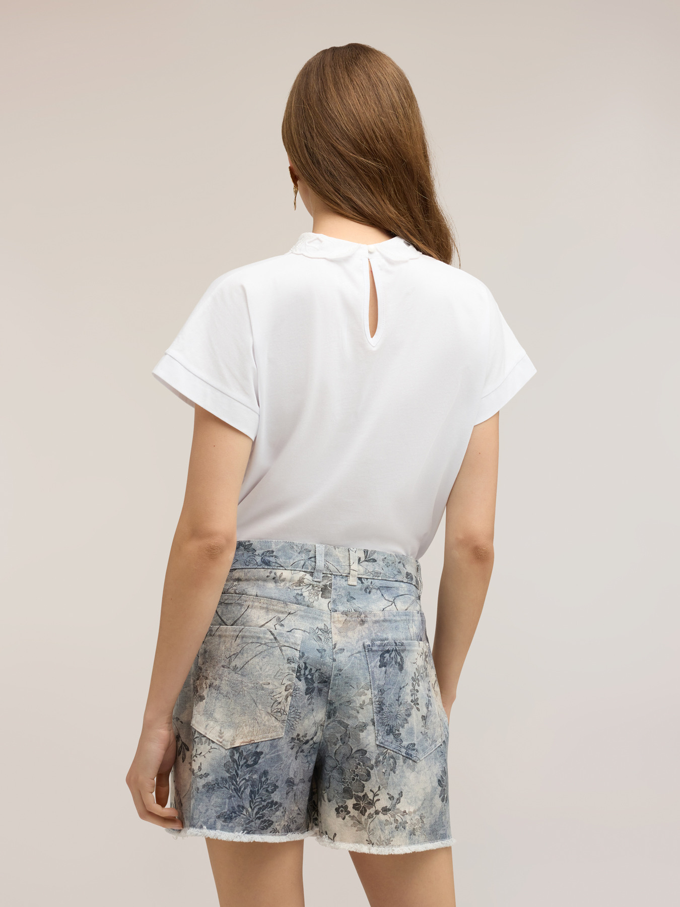 Tricou cu guler brodat image number 1