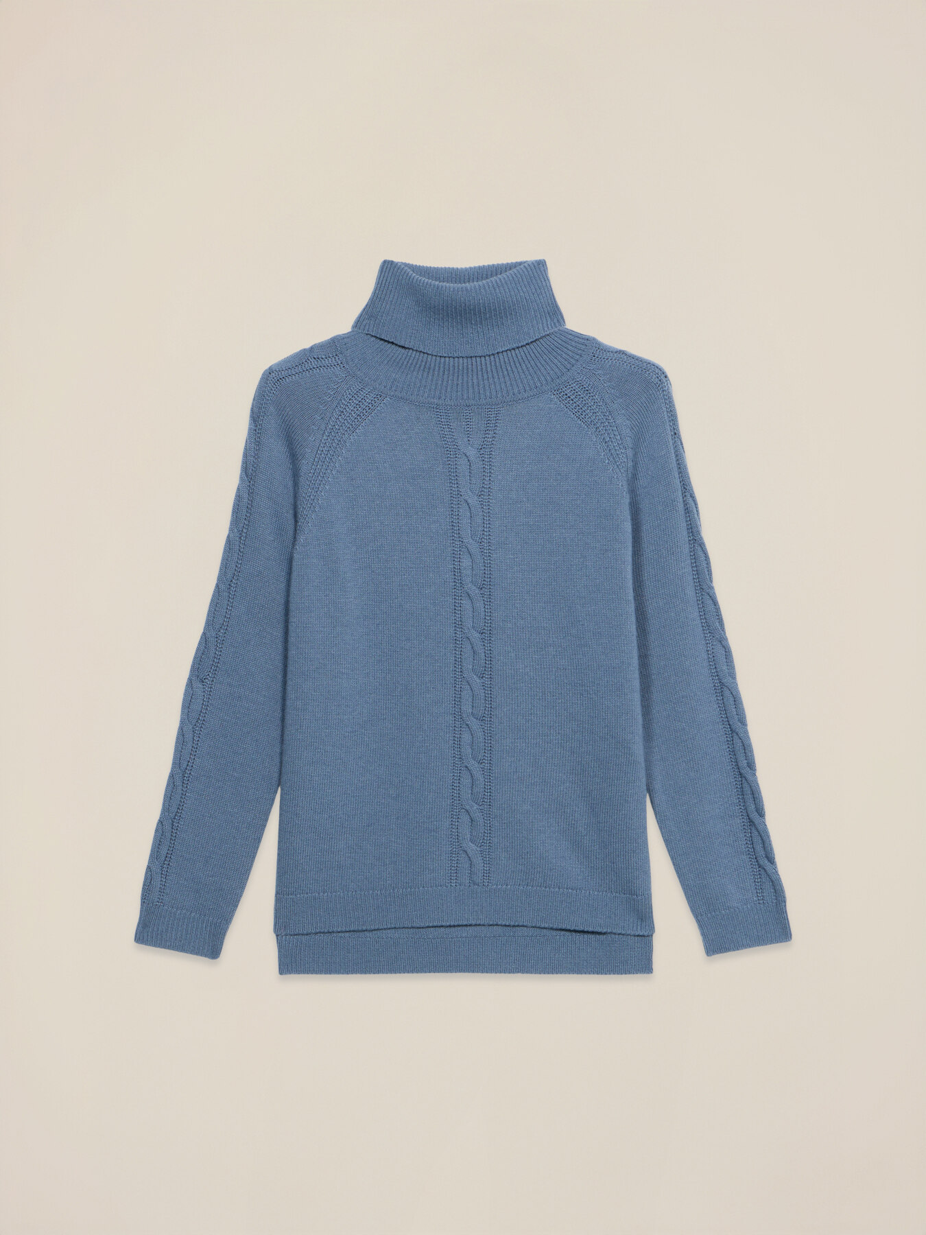 Dolcevita misto cashmere a trecce image number 3