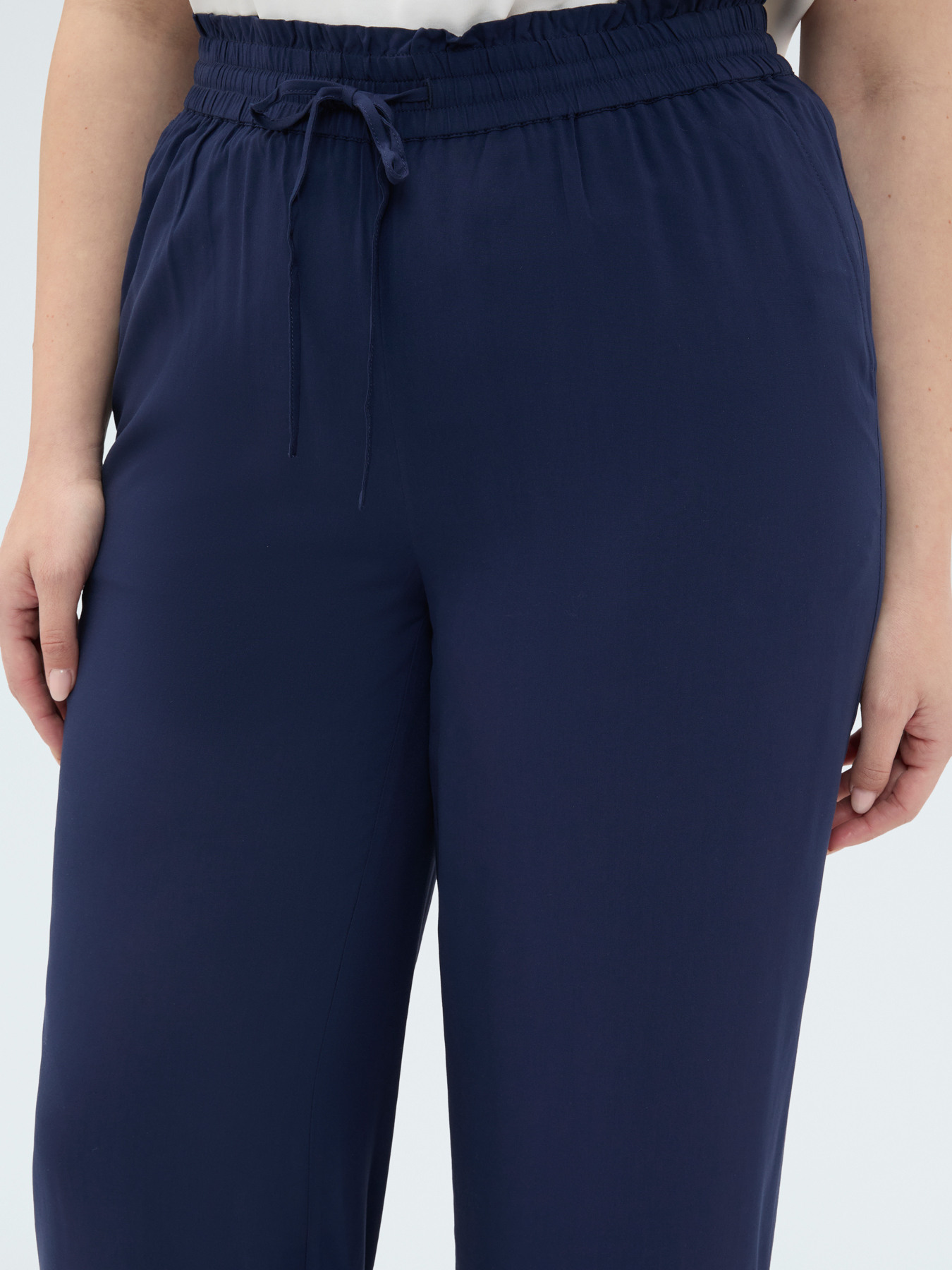 Wide-Leg-Hose mit Ajour-Detail image number 2