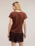 T-shirt with embroidery on the shoulder image number 1
