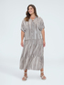 Blusa a righe in viscosa image number 3