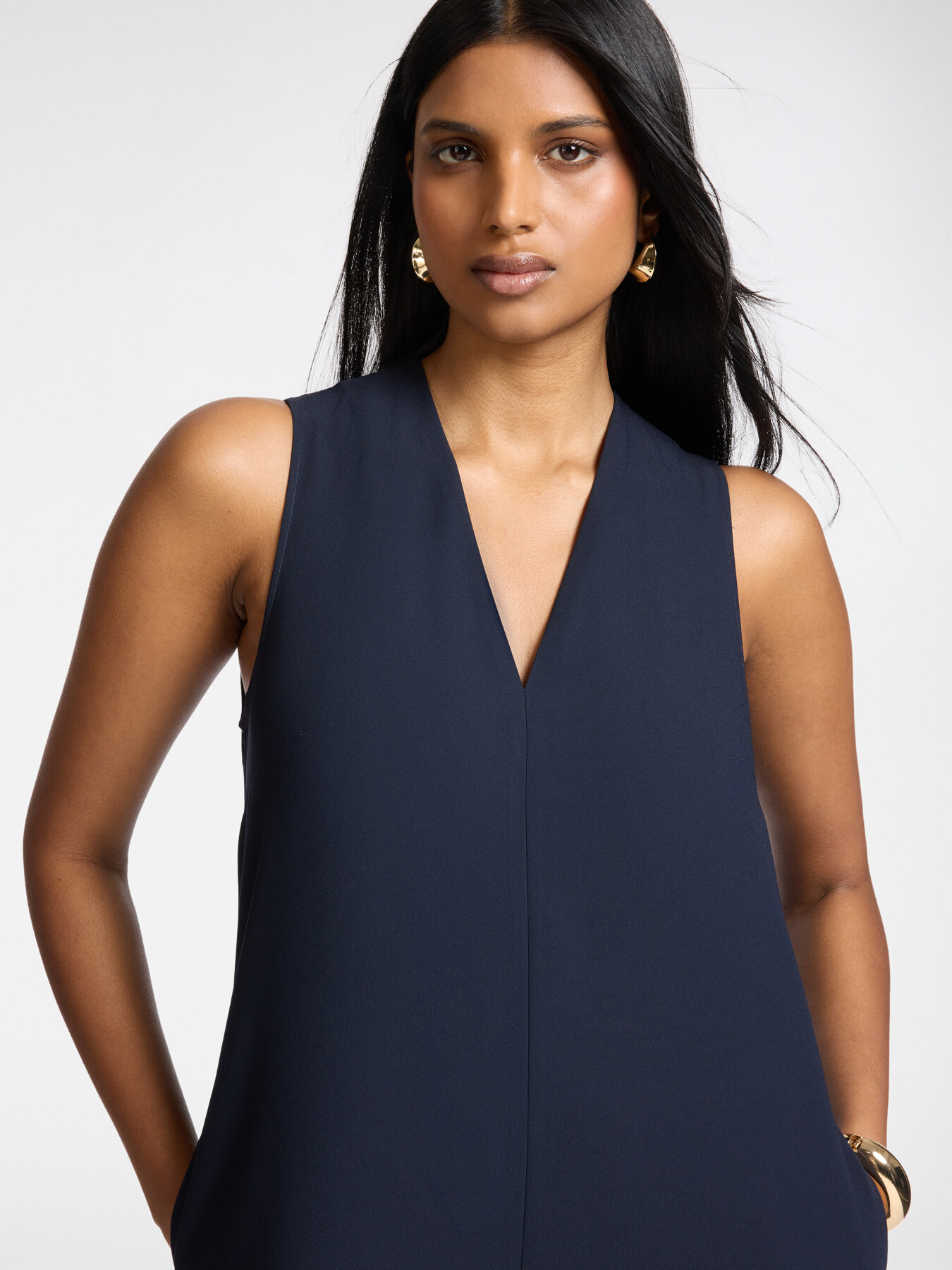 Tuta palazzo in cr&ecirc;pe enver satin image number 3