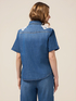 Chemise en jean avec broderie florale image number 1