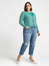 Cabled fabric and fringed cardigan image number 1