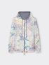 Reversible printed parka with hood image number 6