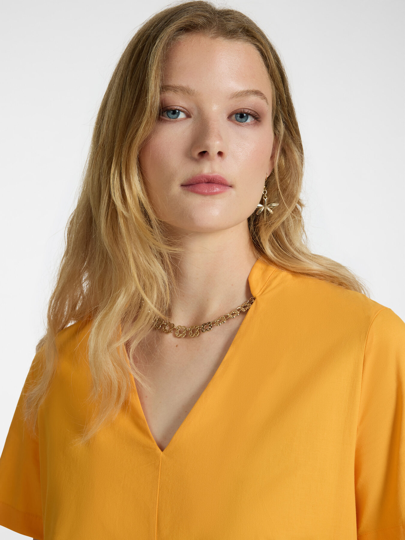 Flared cotton dress image number 2
