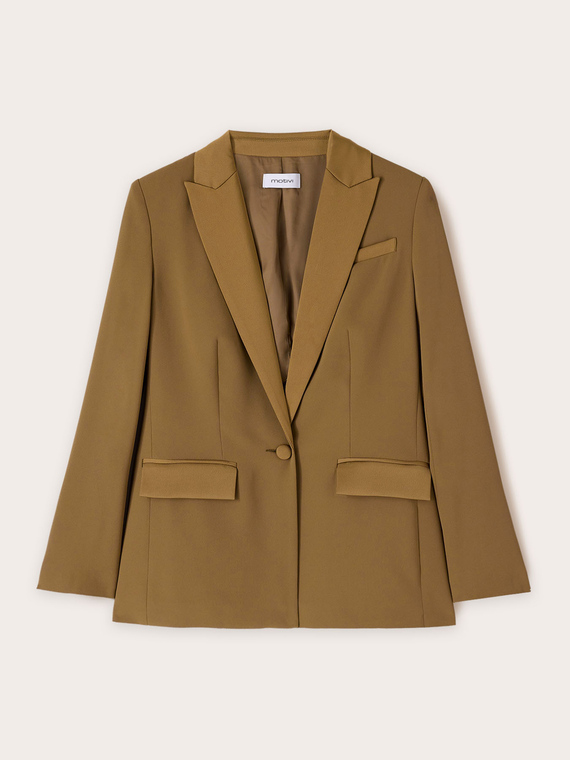 Blazer in reverse satin