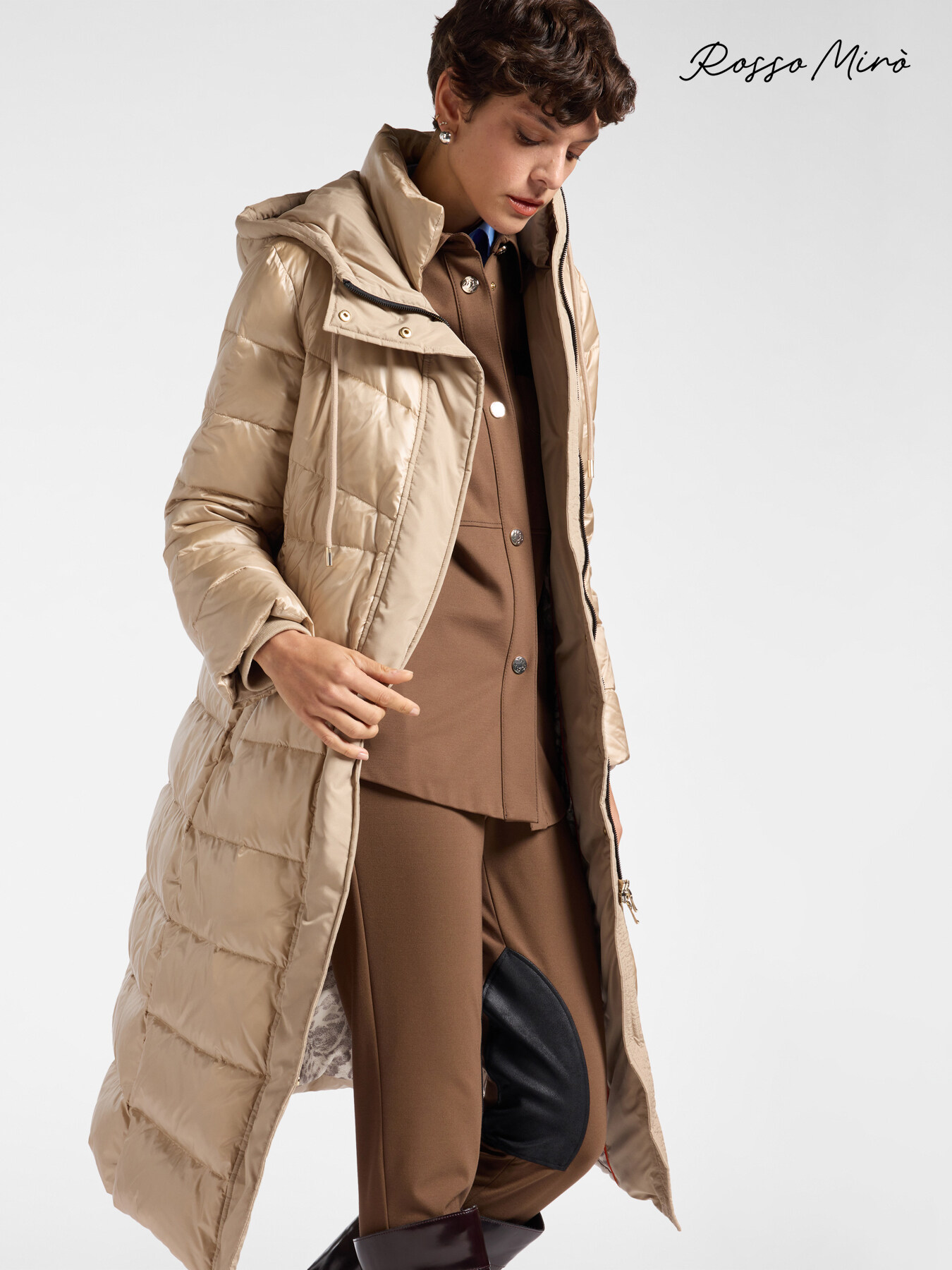 Quilted down jacket with hood image number 0