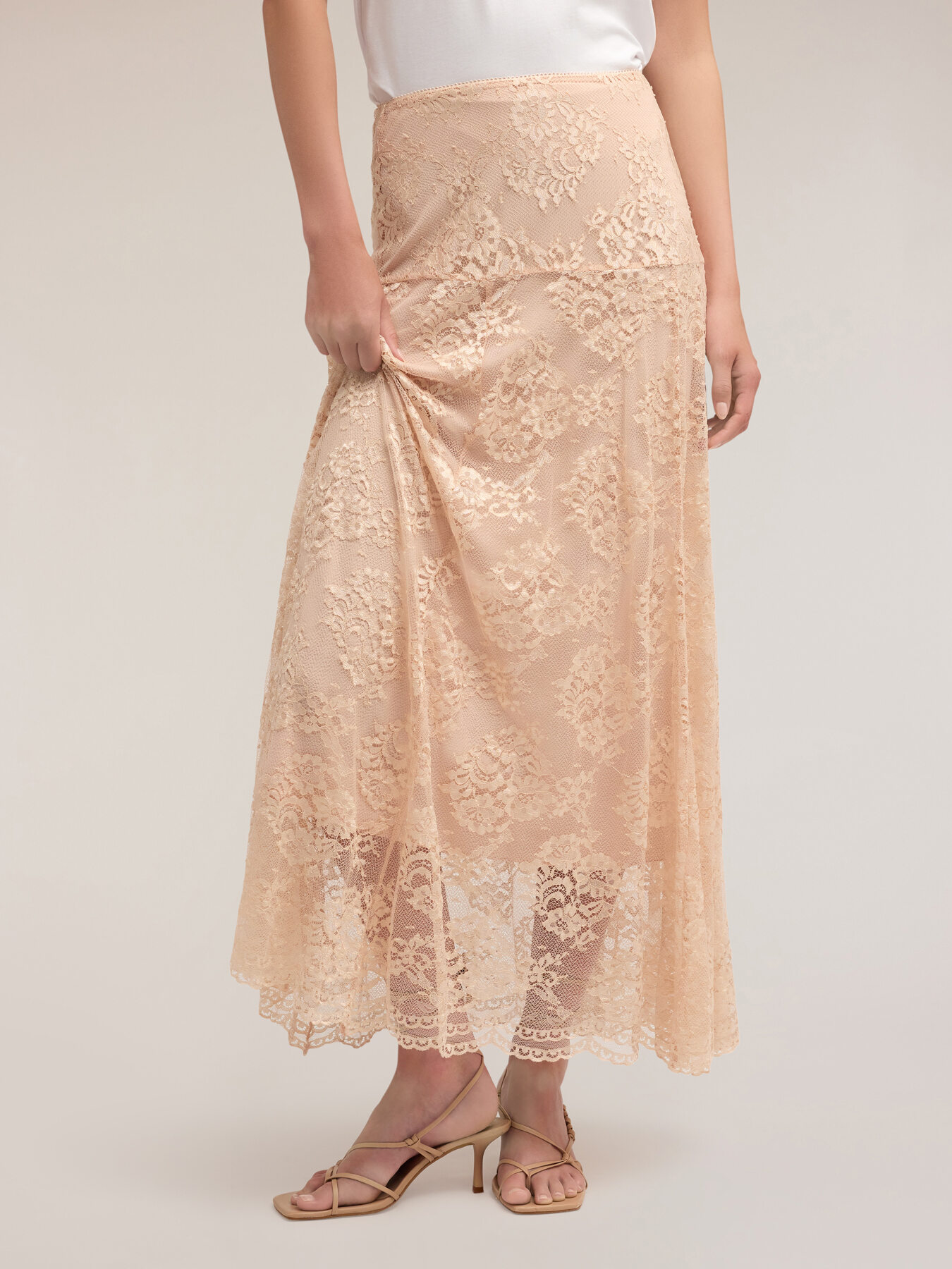 Long lace skirt image number 0