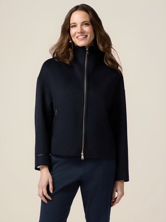 Wool blend cloth jacket