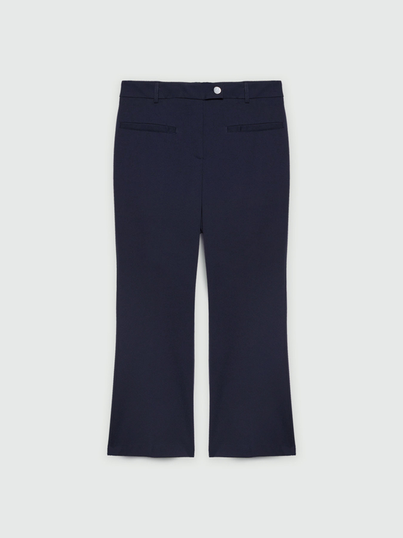 Kick-Flare-Hose in Milano-Rib