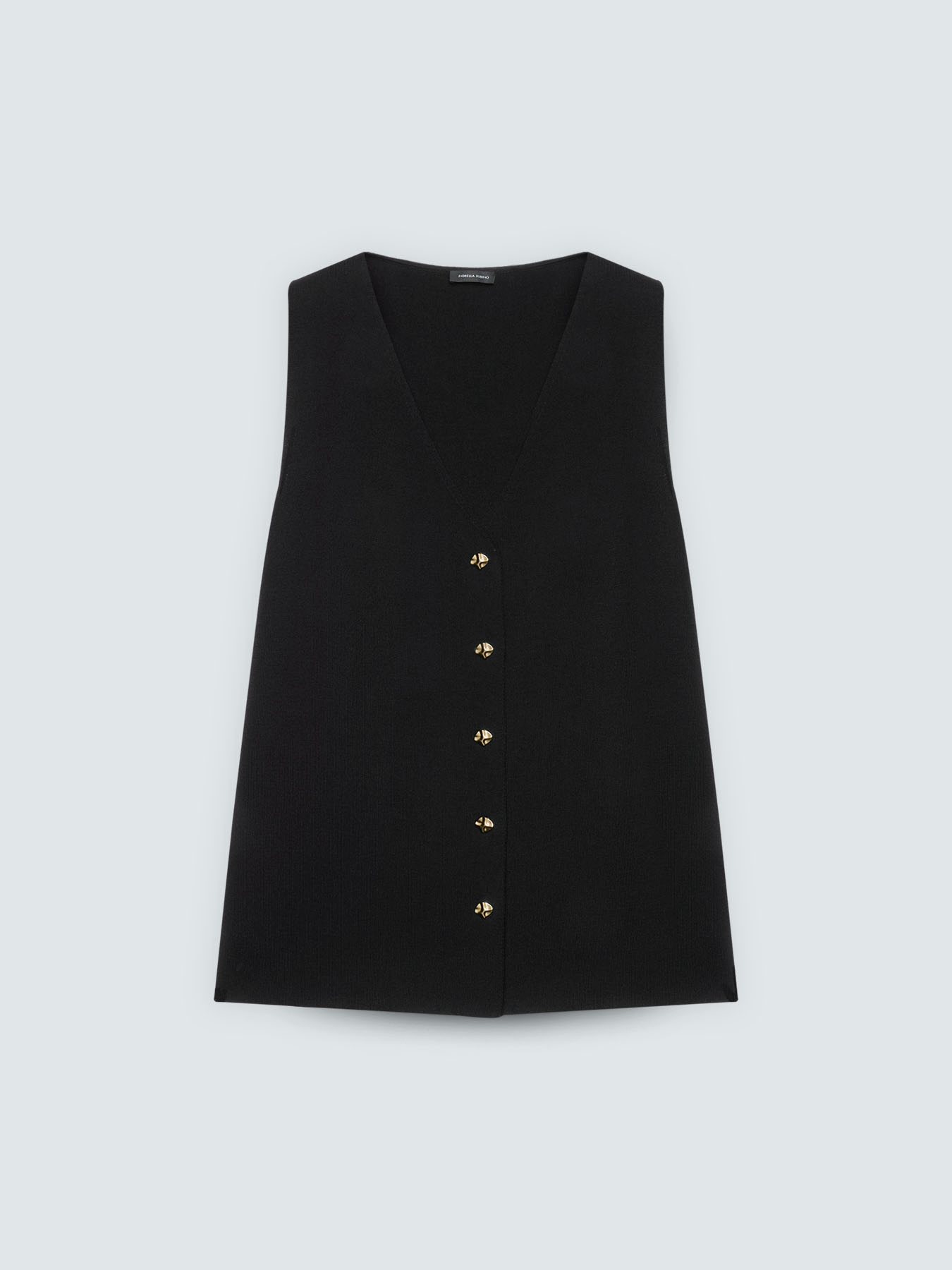 Long knit vest image number 4