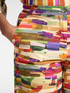 Printed cropped trousers image number 3