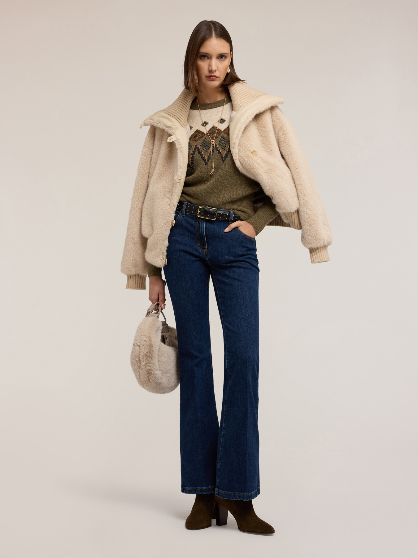 Jeans flare push-up Elle image number 3