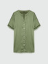 Short-sleeved satin shirt image number 4