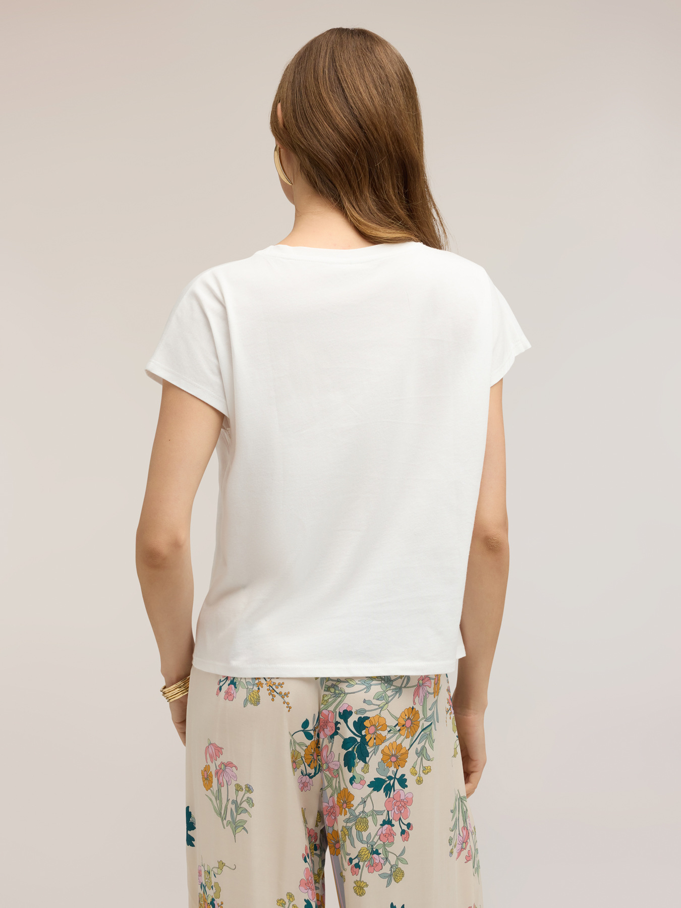 Tricou din jersey cu broderii sangallo image number 1