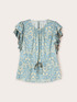 Blouse volantée motif ethnique image number 4