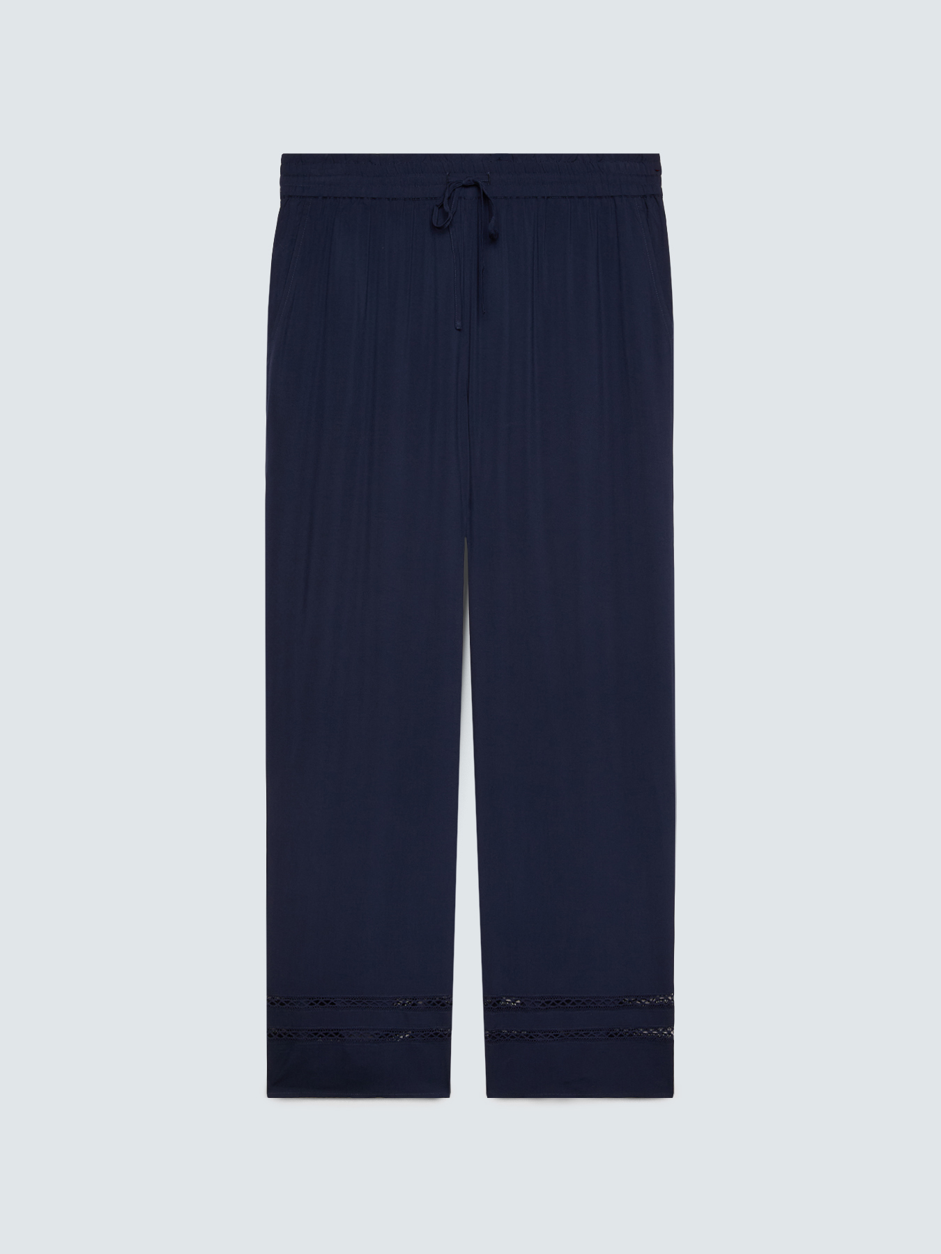 Wide-Leg-Hose mit Ajour-Detail image number 4