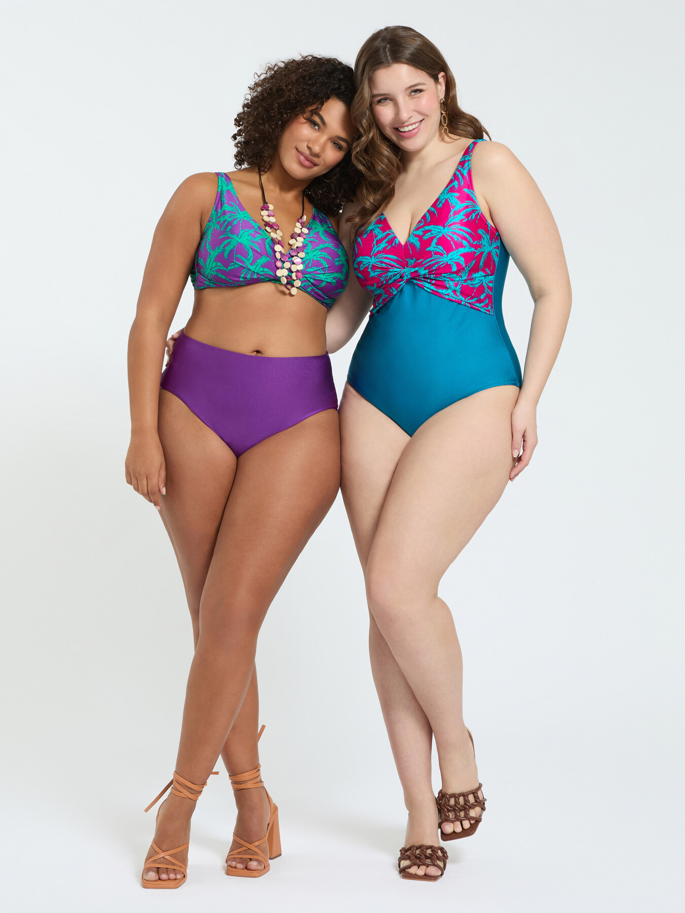 Bikini mit tropischem Print und Bund in der Taille image number 6